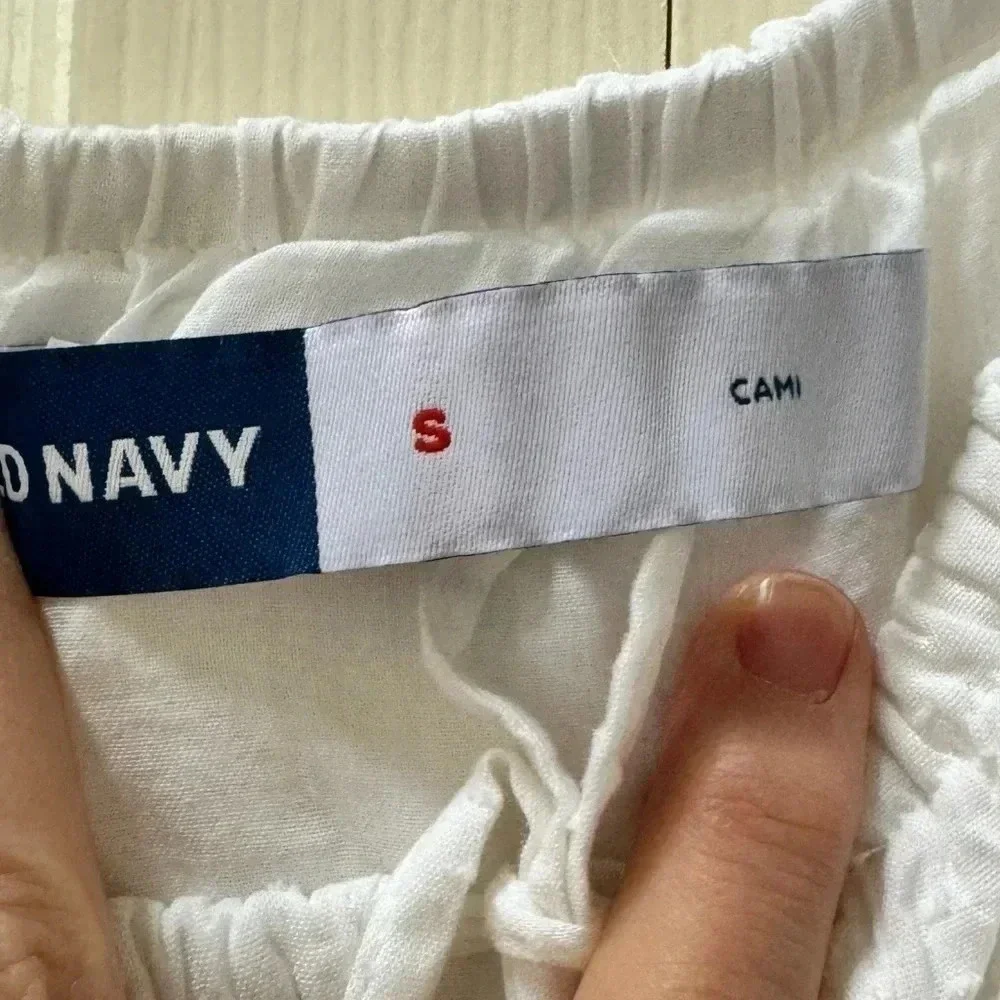 NWT Old Navy Tiered Clip Dot Summer Cami Mini Dress Pockets Women’s size Small - Picture 5 of 14